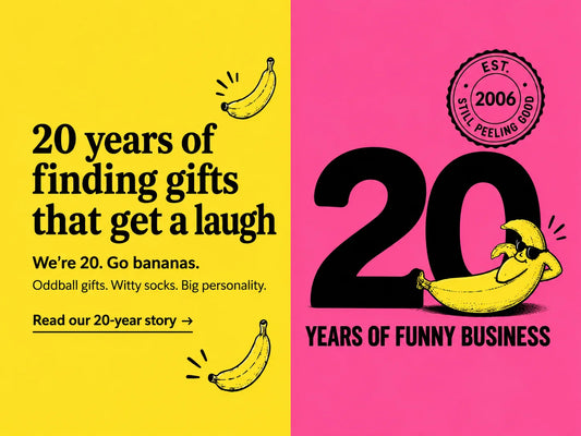 Danna Bananas Turns 20: An Interview with the Top Banana (That Would Be Me) celebration graphic.