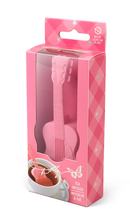 Dolly Parton Guitar Tea Infuser in Pink Box