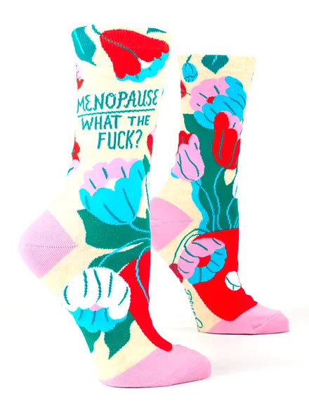 Menopause WTF Socks — sarcastic novelty socks at Danna Bananas.