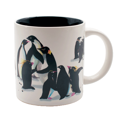 Penguin Party Heat-Changing Mug