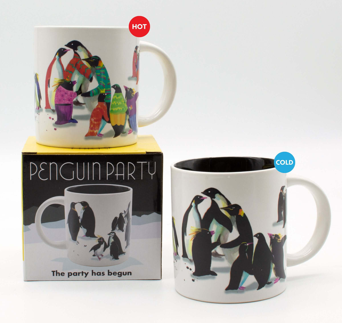 Penguin Party Heat-Changing Mug