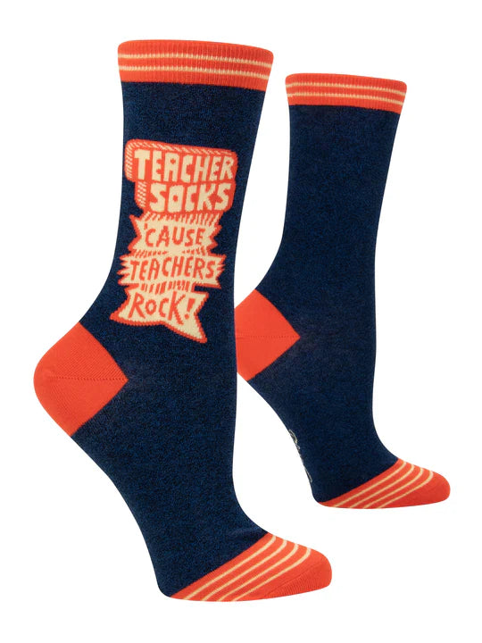 Funny Teacher Socks - 'Cause Teachers Rock' Crew Socks Gift Canada
