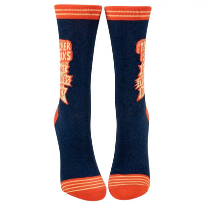 Hilarious 'Teachers Rock' Crew Socks - Perfect Educator Gift