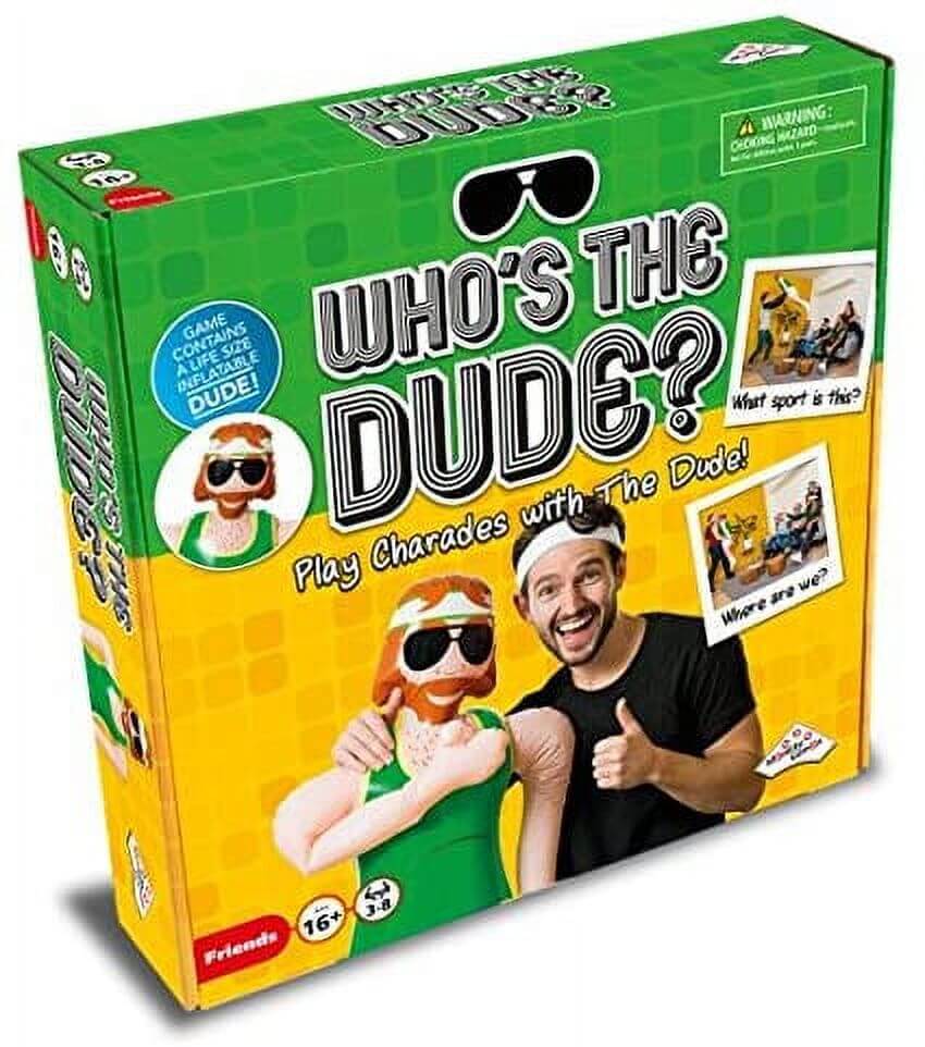 Who’s the Dude? Party Game — quirky inflatable man game at Danna Bananas.