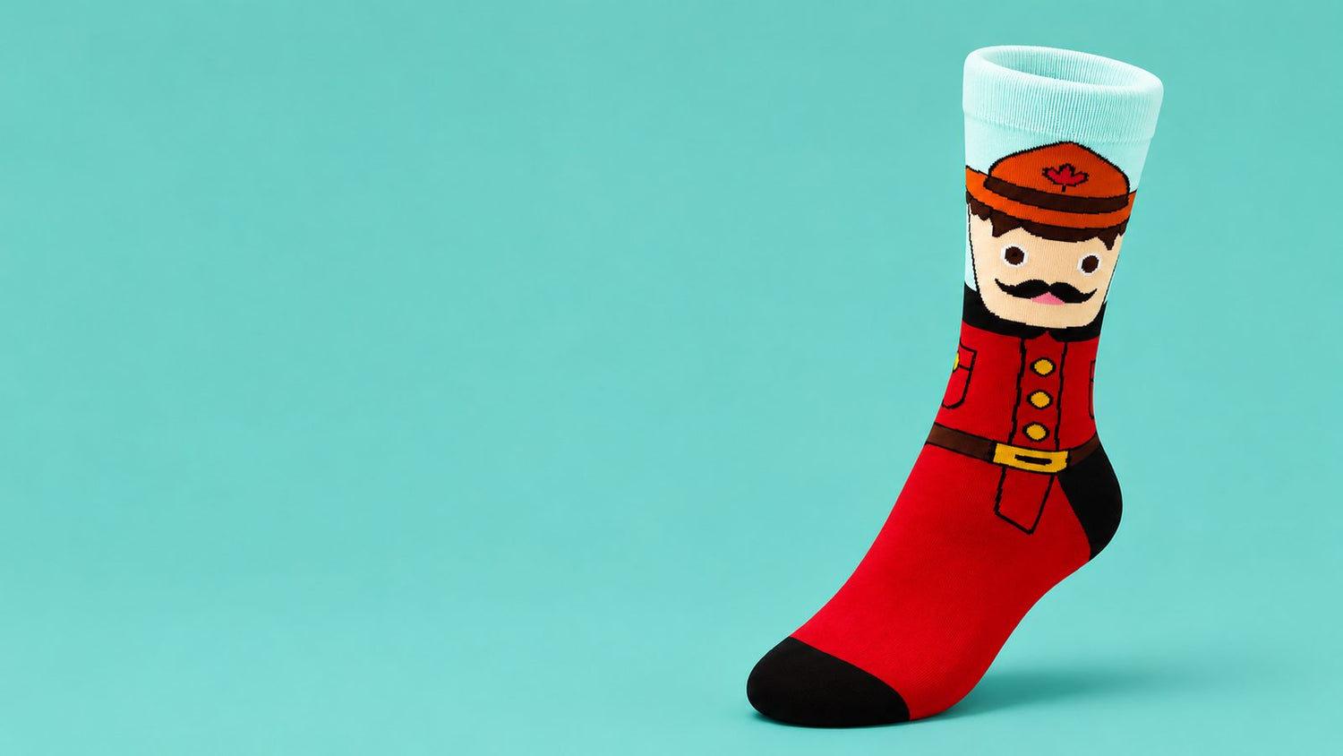 Funny Canadian Mountie Socks