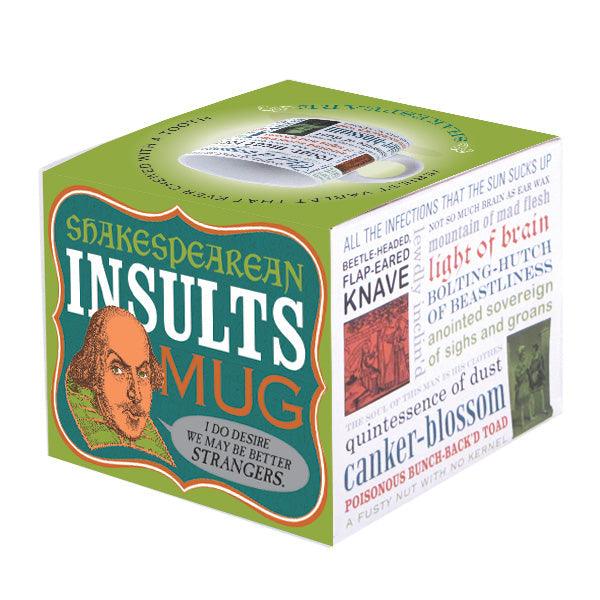 Shakespeare Insults Mug — witty novelty mug with clever burns at Danna Bananas.