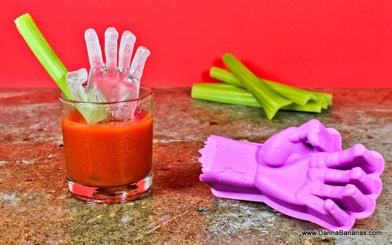 Zombie Hand Ice Cube Tray – creepy Halloween party idea