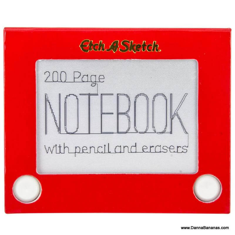 Etch A Sketch Notebook Open Picture