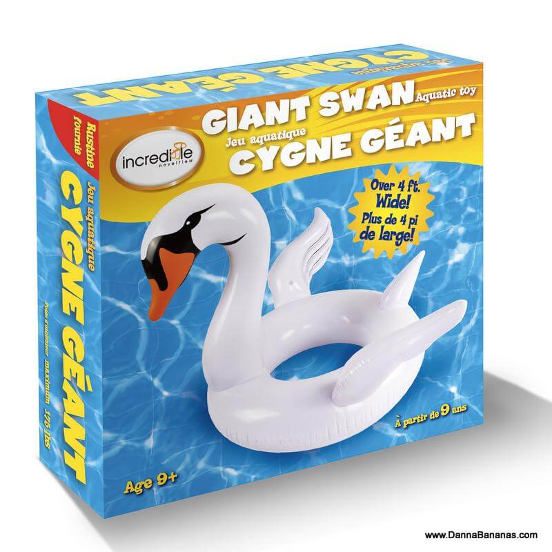 giant swan pool float Canada inflatable summer pool toy
