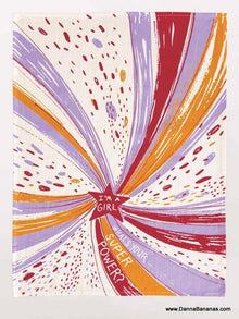 I'm A Girl What's Your Super Power Dish Towel Picture