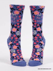 I'm Shy No Shit Women's Crew Socks